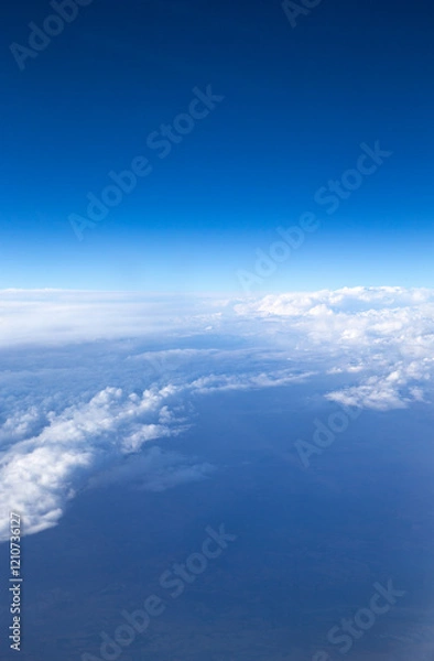 Obraz Clouds, a view from airplane window