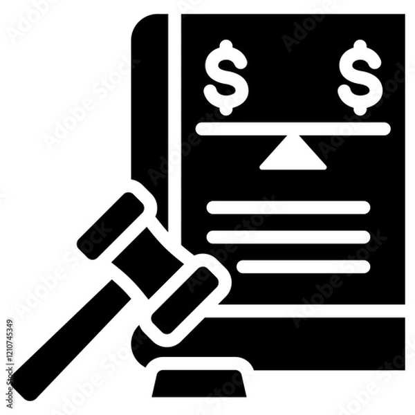 Obraz Antitrust Litigation Glyph Icon