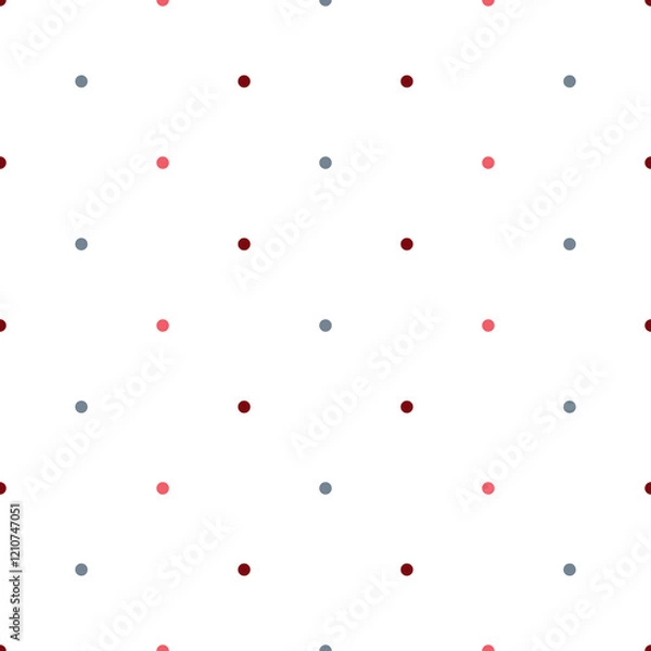 Fototapeta Seamless pattern of small multi-colored dots on a white background