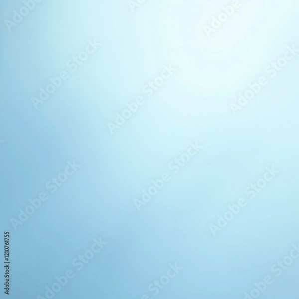 Fototapeta Light Blue White Color Gradient Background, Smooth Grainy Texture Effect, Copy Space