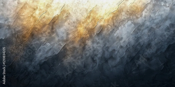 Fototapeta Grunge abstract background, black and gold colors. Design element