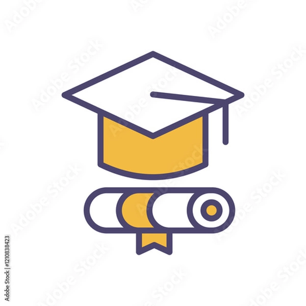 Obraz Graduate icon education vector