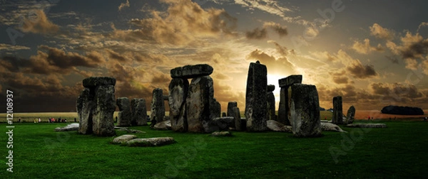 Obraz Stonehenge o zachodzie słońca
