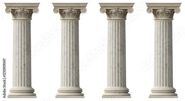 Obraz Historic Architectural Support Structures in a Row







