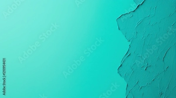 Obraz Textured Turquoise Background with Unique Paint Finish and Gradient Color