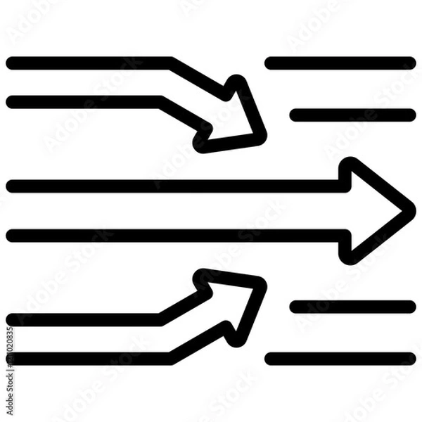 Fototapeta Streamlining Processes Outline Icon