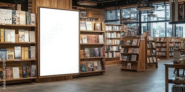 Fototapeta Perfect mockup presentation for promotions in a retail setting.