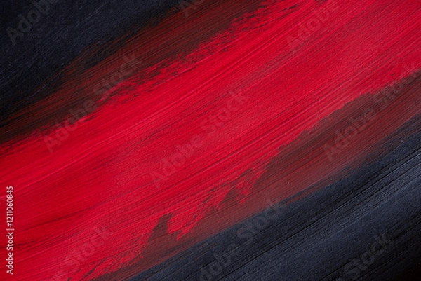 Fototapeta 赤色と黒色の絵具で塗った背景