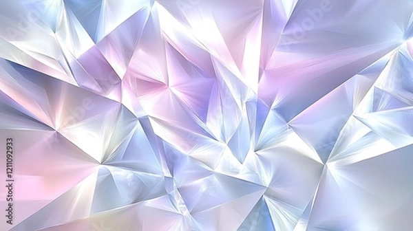 Fototapeta Abstract Crystal Geometric Pastel Design Background