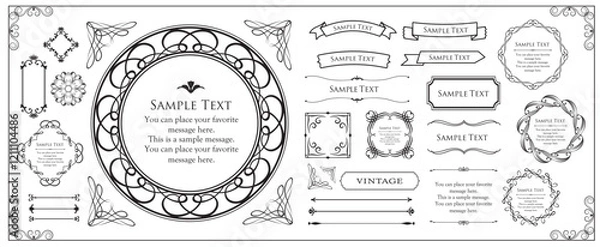 Fototapeta フレームデザインセット