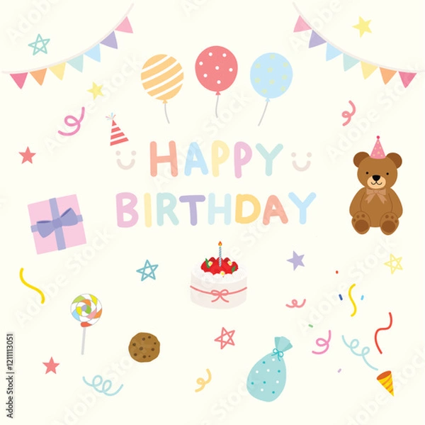 Fototapeta Create an image of your birthday