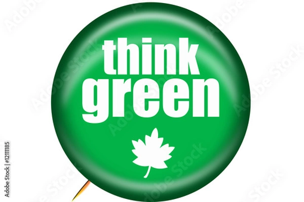 Obraz Think Green!