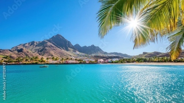 Obraz Tranquil Tropical Beach Scene