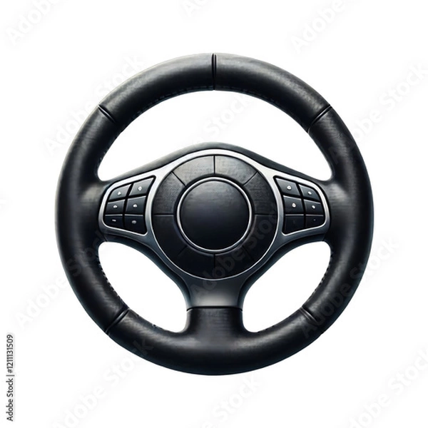 Obraz Steering wheel cover isolated on transparent background