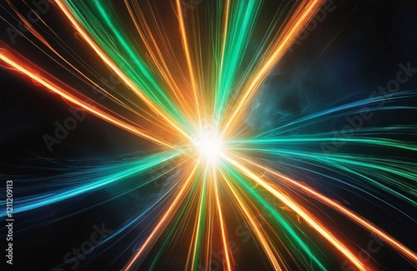 Obraz Abstract Streaks of Light Background