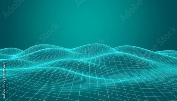 Fototapeta Dynamic Horizons: Mesmerizing Patterns in a Digital World