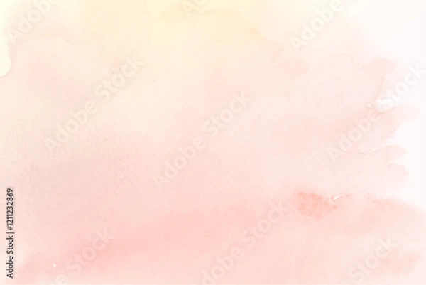 Fototapeta Pink watercolor background design with copy space