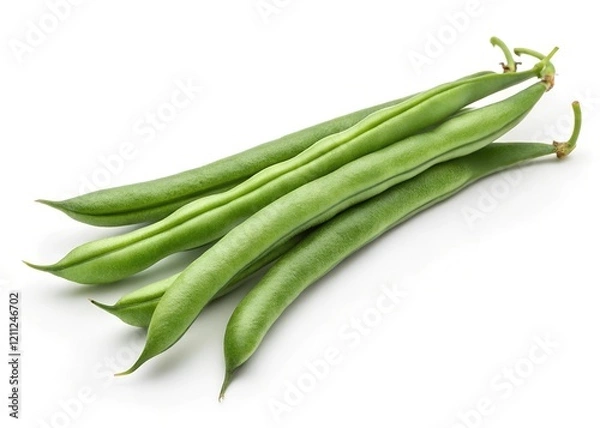 Obraz green beans isolated on white