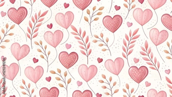 Obraz seamless pattern with hearts