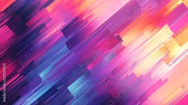 Fototapeta Abstract Vibrant Hues: A Symphony of Color and Light