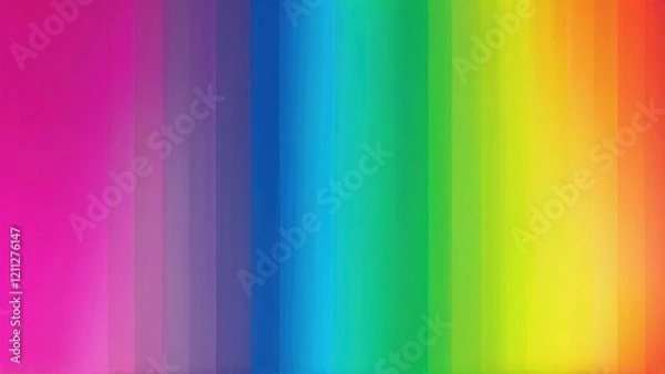 Fototapeta Vibrant rainbow spectrum color bars, abstract background, design element, website banner
