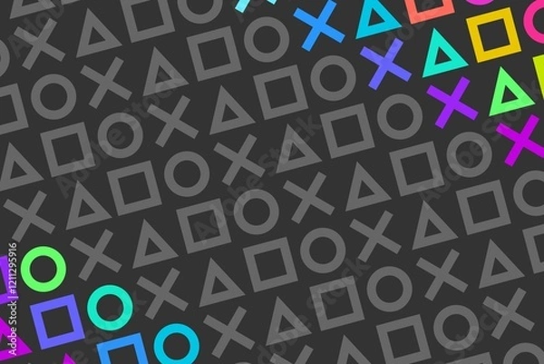 Fototapeta Shape Pattern, perfect for modern and elegant visuals as wallpaper or background design