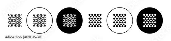 Fototapeta High density icons set in black filled and stroke line style