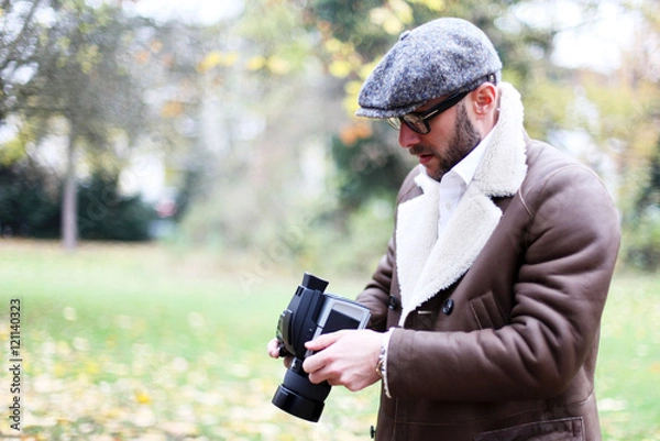 Obraz Fotograf im Herbst 