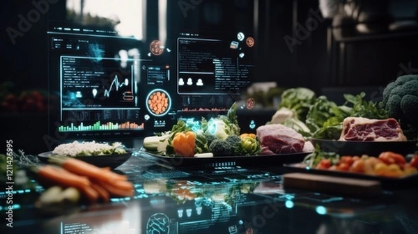 Obraz Futuristic Food Technology