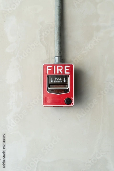 Obraz Fire switch on wall