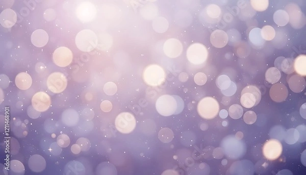 Fototapeta Abstract Purple and Pink Bokeh Background with Sparkling Glitter and Soft Light Effects, Ideal for Festive Designs and Elegant Presentations