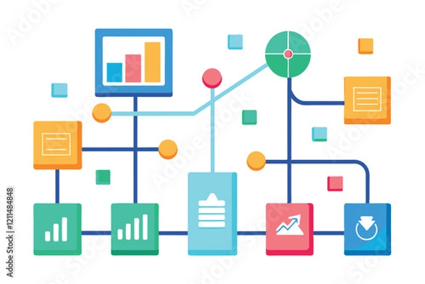 Obraz A flowchart outlines the steps in managing and analyzing growth data systematically Growth data flowchart