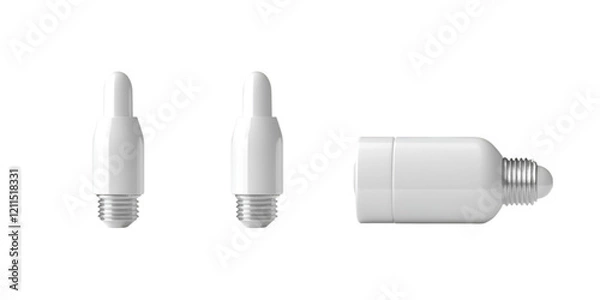 Fototapeta Wire and Pin Isolated on Transparent White Background