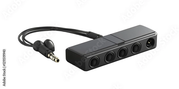 Fototapeta Wire and Pin Isolated on Transparent White Background