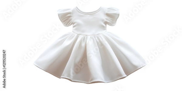 Fototapeta Elegant Women's Frock Isolated on Transparent White Background