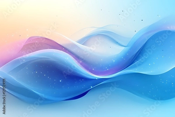 Fototapeta Abstract pastel wave background.