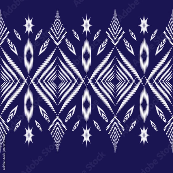 Fototapeta The geometric ethnic pattern of traditional style. Navajo, America Indian patterns. Design for background, wallpaper, clothing, wrapping, Batik, fabric, and prints. Vector illustration.