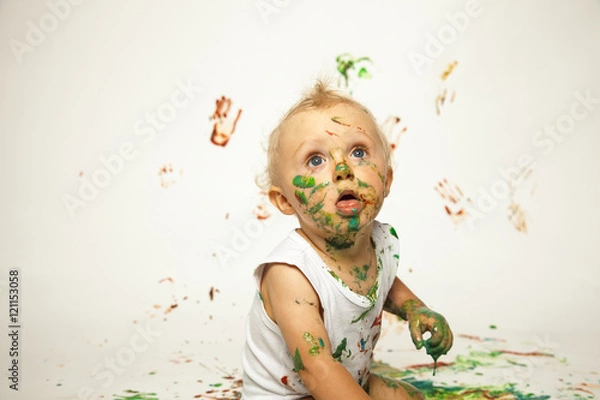 Obraz buntes Gesicht