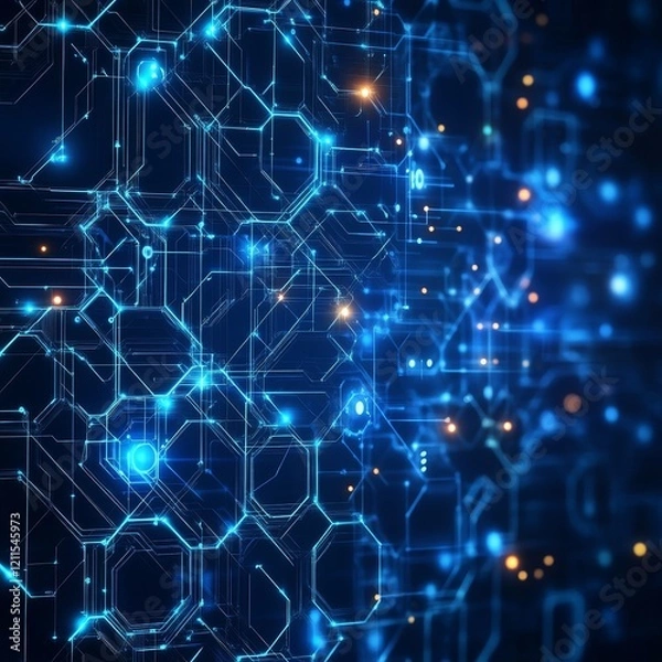 Fototapeta Abstract Medical Digital Background, Generative AI