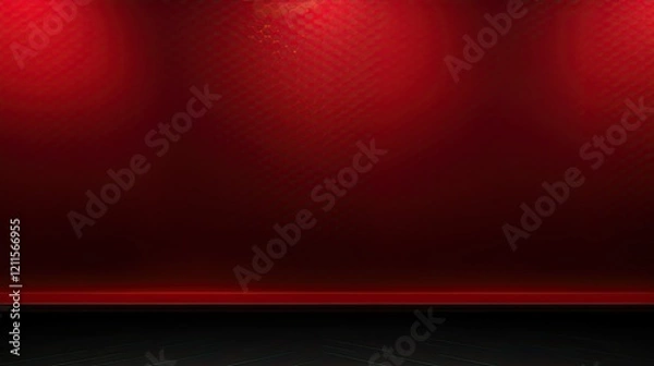 Fototapeta A smooth red background with subtle texture and lighting effects, suitable for presentations.