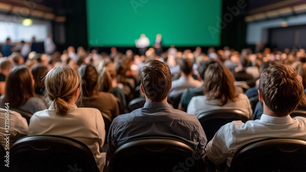 Fototapeta audience in lecture hall
