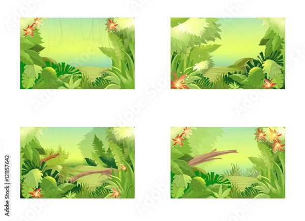 Fototapeta the background jungle