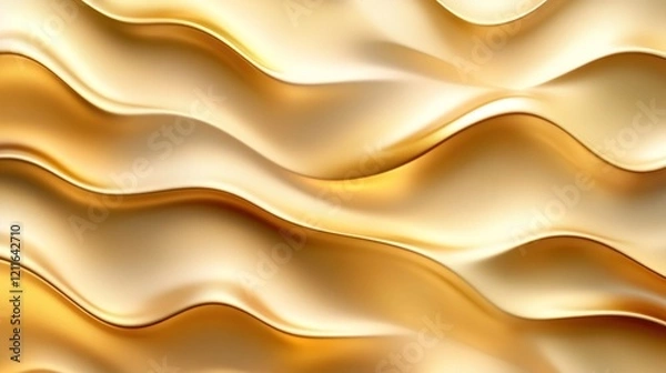 Fototapeta Abstract gold waves texture background; elegant design