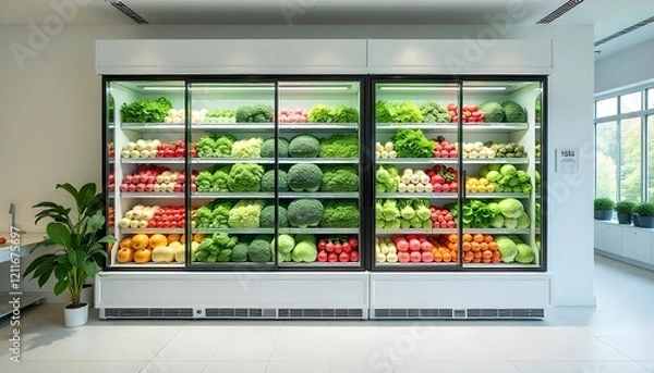 Obraz vegetables in the supermarket