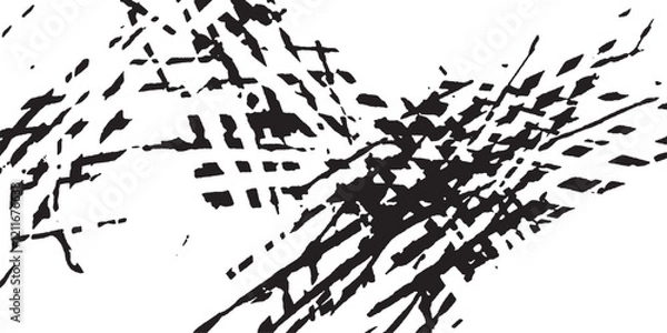 Fototapeta Abstract grunge black and white distressed texture background, Retro distressed grunge textures collection