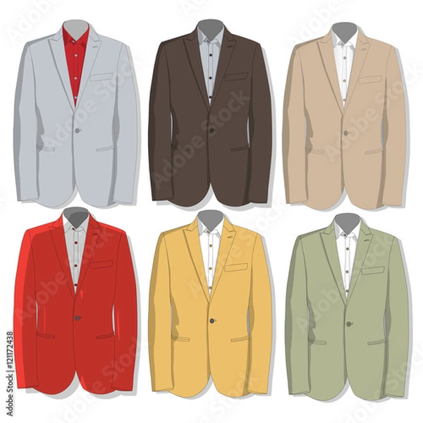 Obraz Jacket. Clothes collection.Vector.