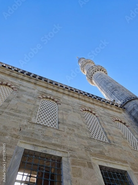 Fototapeta Minaret at a mosque