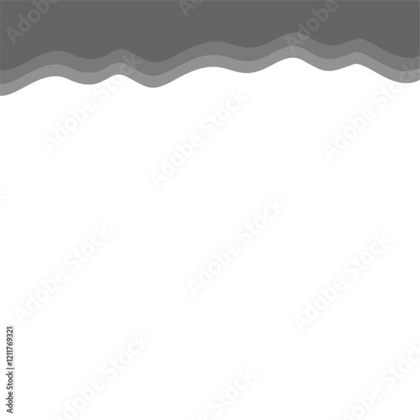 Fototapeta Abstract Gray Top Page Border