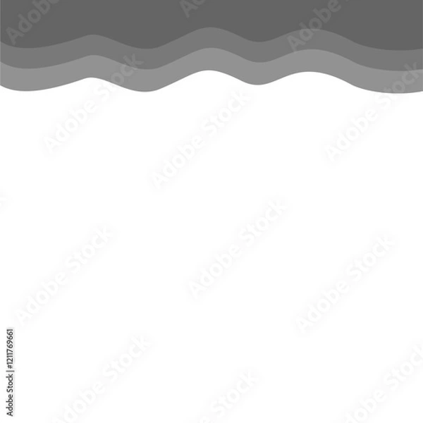 Fototapeta Abstract Gray Top Page Border