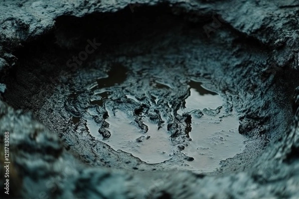 Obraz Mud Pool Close-Up